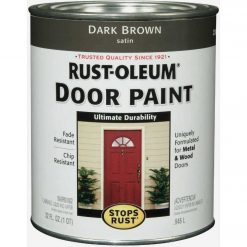 Best deal 👍 Rust-Oleum Stops Rust 1 Qt. Door Paint, Satin Dark Brown 🧨