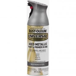 Wholesale 🔥 Rust-Oleum Universal 11 Oz. Aged Metallic Spray Paint, Weathered Steel 🛒