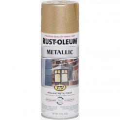 Deals 💯 Rust-Oleum Stops Rust 11 Oz. Metallic Spray Paint, Warm Gold 👏