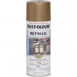 Promo 🎁 Rust-Oleum Stops Rust 11 Oz. Metallic Spray Paint, Antique Brass ⌛