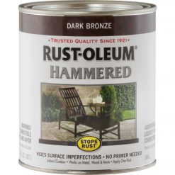 Brand new ⌛ Rust-Oleum Stops Rust 🔨 Hammered Paint, Dark Bronze, 1 Qt. 🔥