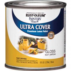 Brand new ✨ Rust-Oleum Painter's Touch 2X Ultra Cover Premium Latex Paint, Sun Yellow, 1/2 Pt. 🥰
