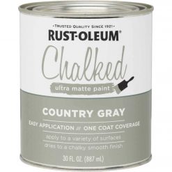 Cheapest ⭐ Rust-Oleum Chalked Country Gray Ultra Matte 30 Oz. Chalk Paint ❤️