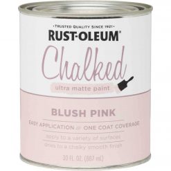 Cheap 🔔 Rust-Oleum Chalked Blush Pink Ultra Matte 30 Oz. Chalk Paint ⌛