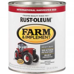 Discount 🌟 Rust-Oleum 1 Quart International Harvester Red Gloss Farm & Implement Enamel 👍