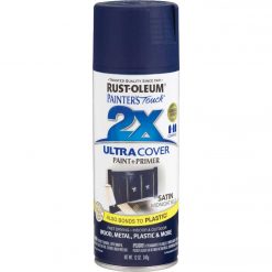 Outlet ✨ Rust-Oleum Painter's Touch 2X Ultra Cover 12 Oz. Satin Paint + Primer Spray Paint, Midnight Blue ⭐ -Cheap Rust-Oleum Shop ItemImage 771342 q5wzwb d4cv5k afa3l2