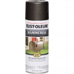 New 👍 Rust-Oleum Dark Bronze Metallic 12 Oz. 🔨 Hammered Finish Spray Paint 🎉