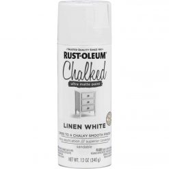 Promo 🥰 Rust-Oleum Chalked 12 Oz. Ultra Matte Spray Paint, Linen White 🎁