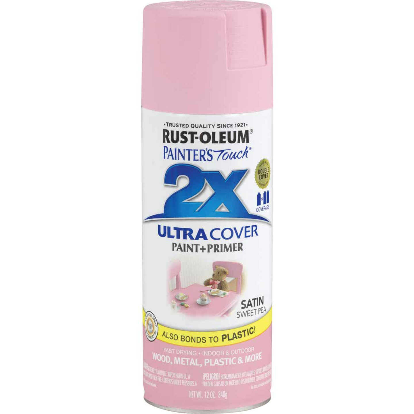 Best Pirce 🥰 Rust-Oleum Painter's Touch 2X Ultra Cover 12 Oz. Satin Paint + Primer Spray Paint, Sweet Pea 🌟 4 Best Pirce 🥰 Rust-Oleum Painter's Touch 2X Ultra Cover 12 Oz. Satin Paint + Primer Spray Paint, Sweet Pea 🌟 - Image 2