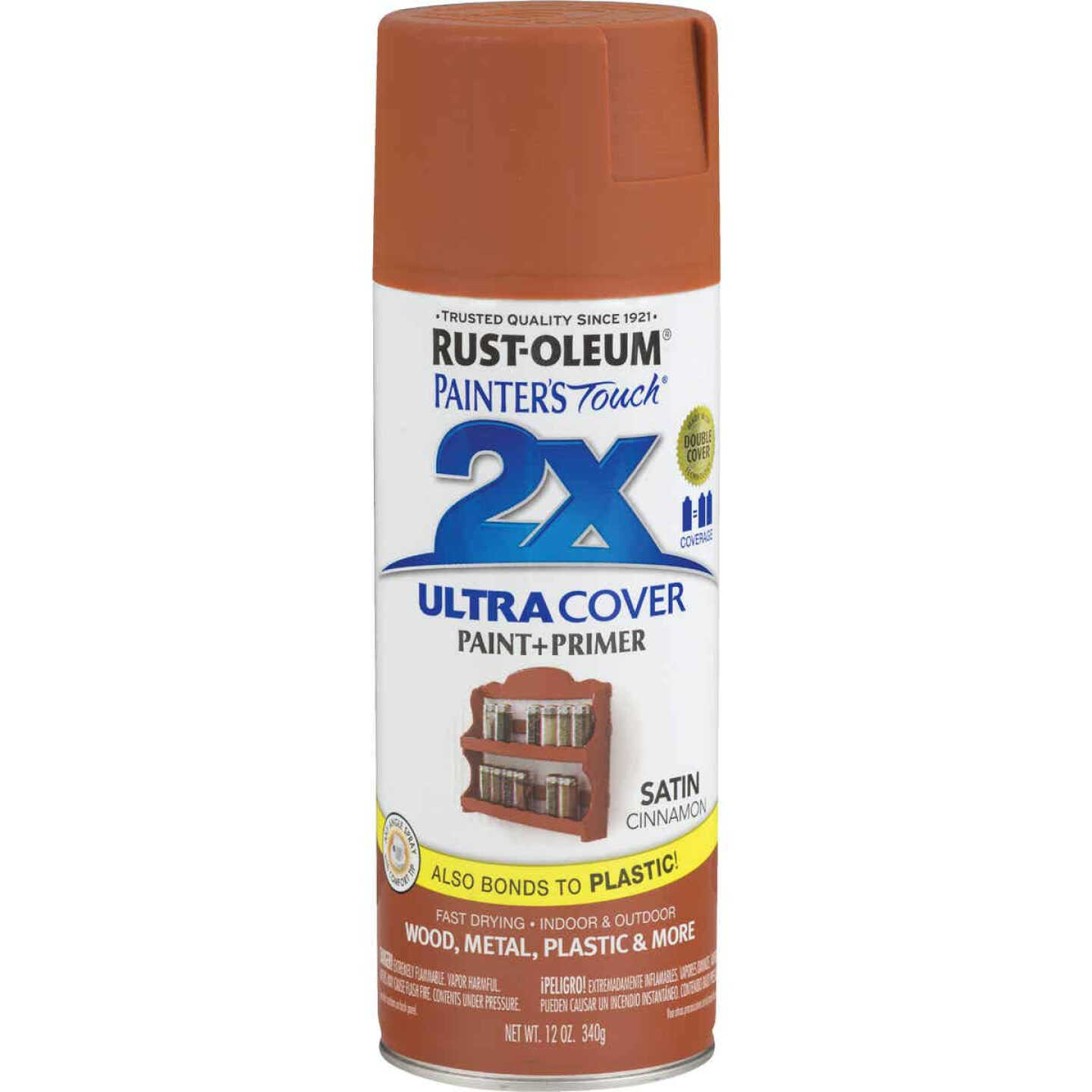 Best Pirce π Rust-Oleum Painter's Touch 2X Ultra Cover 12 Oz. Satin Paint + Primer Spray Paint, Cinnamon π 4 Best Pirce π Rust-Oleum Painter's Touch 2X Ultra Cover 12 Oz. Satin Paint + Primer Spray Paint, Cinnamon π - Image 2