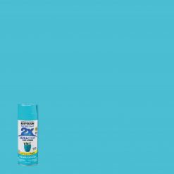 Coupon 🌟 Rust-Oleum Painter's Touch 2X Ultra Cover 12 Oz. Satin Paint + Primer Spray Paint, Seaside 🔥