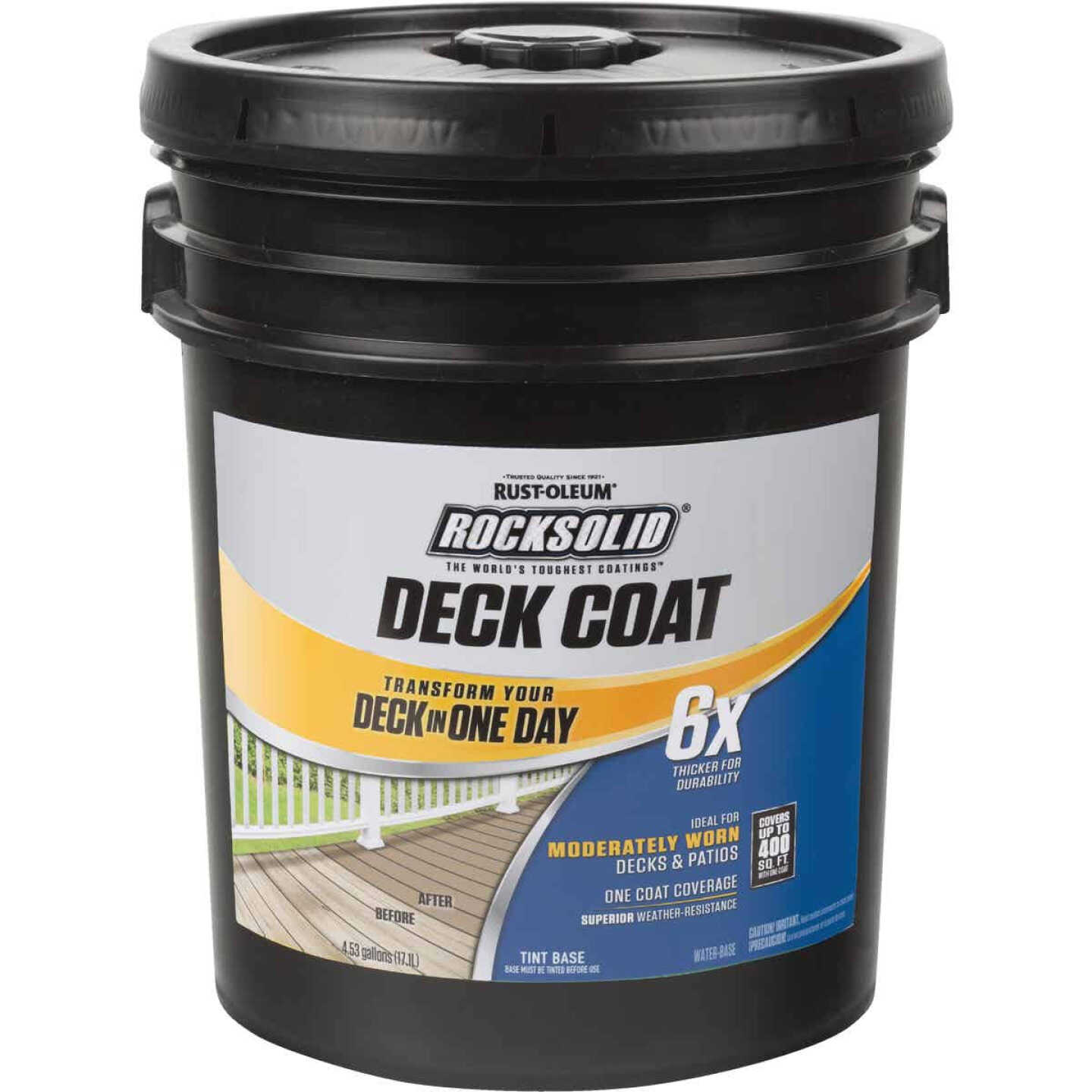 Hot Sale ⌛ Rust-Oleum RockSolid Tint Base Deck 🧥 Coat, 5 Gal. 🌟 3 Hot Sale ⌛ Rust-Oleum RockSolid Tint Base Deck 🧥 Coat, 5 Gal. 🌟