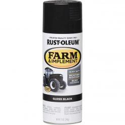 Hot Sale 🎁 Rust-Oleum 12 Oz. Gloss Black Farm & Implement Spray Paint ✔️