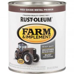 Cheap ✨ Rust-Oleum 1 Quart Red Oxide Metal Primer Gloss Farm & Implement Enamel 😉