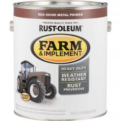 Budget 😀 Rust-Oleum 1 Gallon Red Oxide Metal Primer Gloss Farm & Implement Enamel 👍