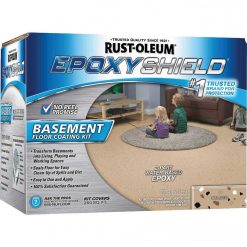 Cheapest π Rust-Oleum EpoxyShield Satin Basement Floor π§₯ Coating Kit, Tan, 120 Oz. π