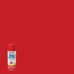 Best Pirce 👍 Rust-Oleum Painter's Touch 2X Ultra Cover 12 Oz. Gloss Paint + Primer Spray Paint, Apple Red 🛒