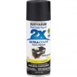 Discount 🔥 Rust-Oleum Painter's Touch 2X Ultra Cover 12 Oz. Semi-Gloss Paint + Primer Spray Paint, Black 🎁 -Cheap Rust-Oleum Shop ItemImage 776955 q5x1yz bec3iw g1165x