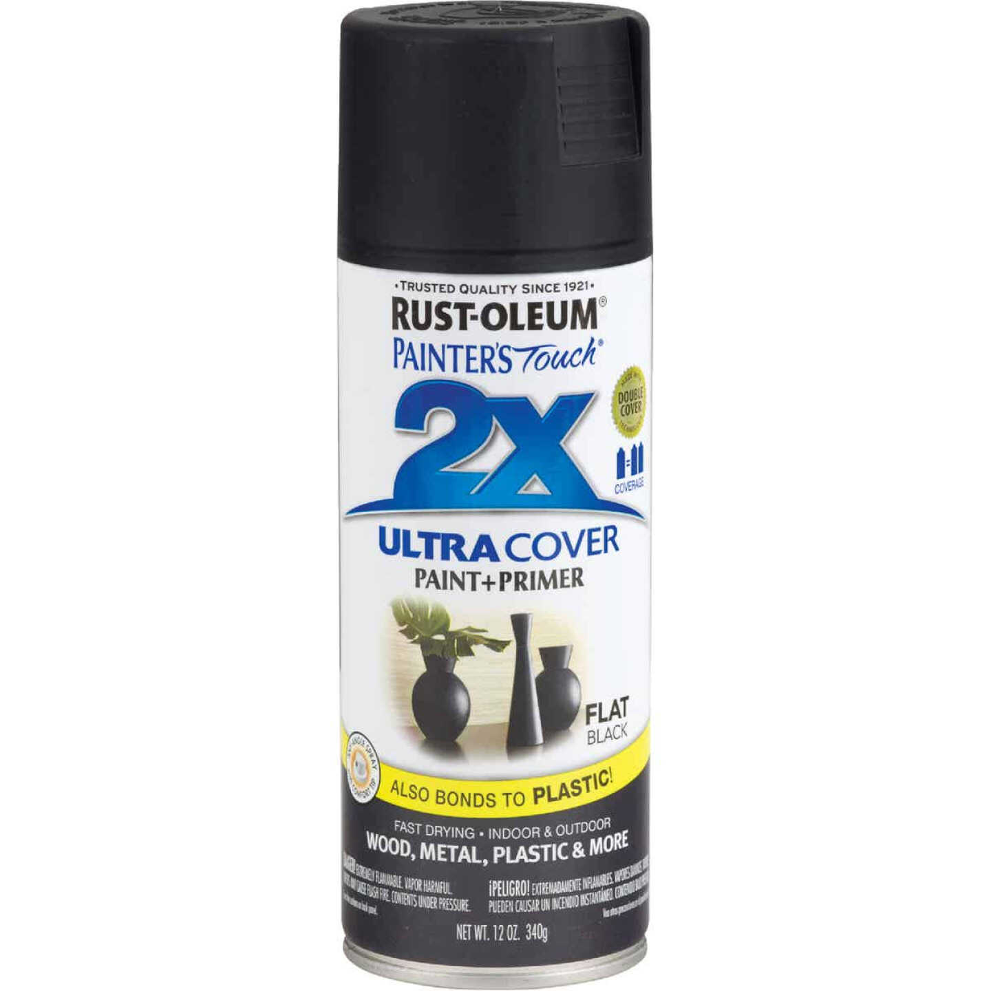 Best deal 😀 Rust-Oleum Painter's Touch 2X Ultra Cover 12 Oz. Flat Paint + Primer Spray Paint, Black 😍 4 Best deal 😀 Rust-Oleum Painter's Touch 2X Ultra Cover 12 Oz. Flat Paint + Primer Spray Paint, Black 😍 - Image 2