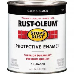 Best reviews of ❤️ Rust-Oleum Stops Rust Oil Based Gloss Protective Rust Control Enamel, Black, 1 Qt. 👏