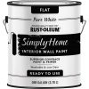 Brand new 🛒 Rust-Oleum Simply Home Flat Pure White Interior Wall Paint, Gallon 👍