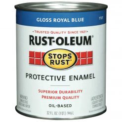 Outlet 🛒 Rust-Oleum Stops Rust Oil Based Gloss Protective Rust Control Enamel, Royal Blue, 1 Qt. 🔔
