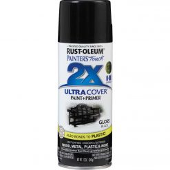 New 💯 Rust-Oleum Painter's Touch 2X Ultra Cover 12 Oz. Gloss Paint + Primer Spray Paint, Black 👍 -Cheap Rust-Oleum Shop ItemImage 777537 q5x258 8sagt4 4w4j0n