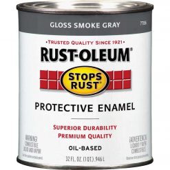 Buy π Rust-Oleum Stops Rust Oil Based Gloss Protective Rust Control Enamel, Smoke Gray, 1 Qt. β€οΈ