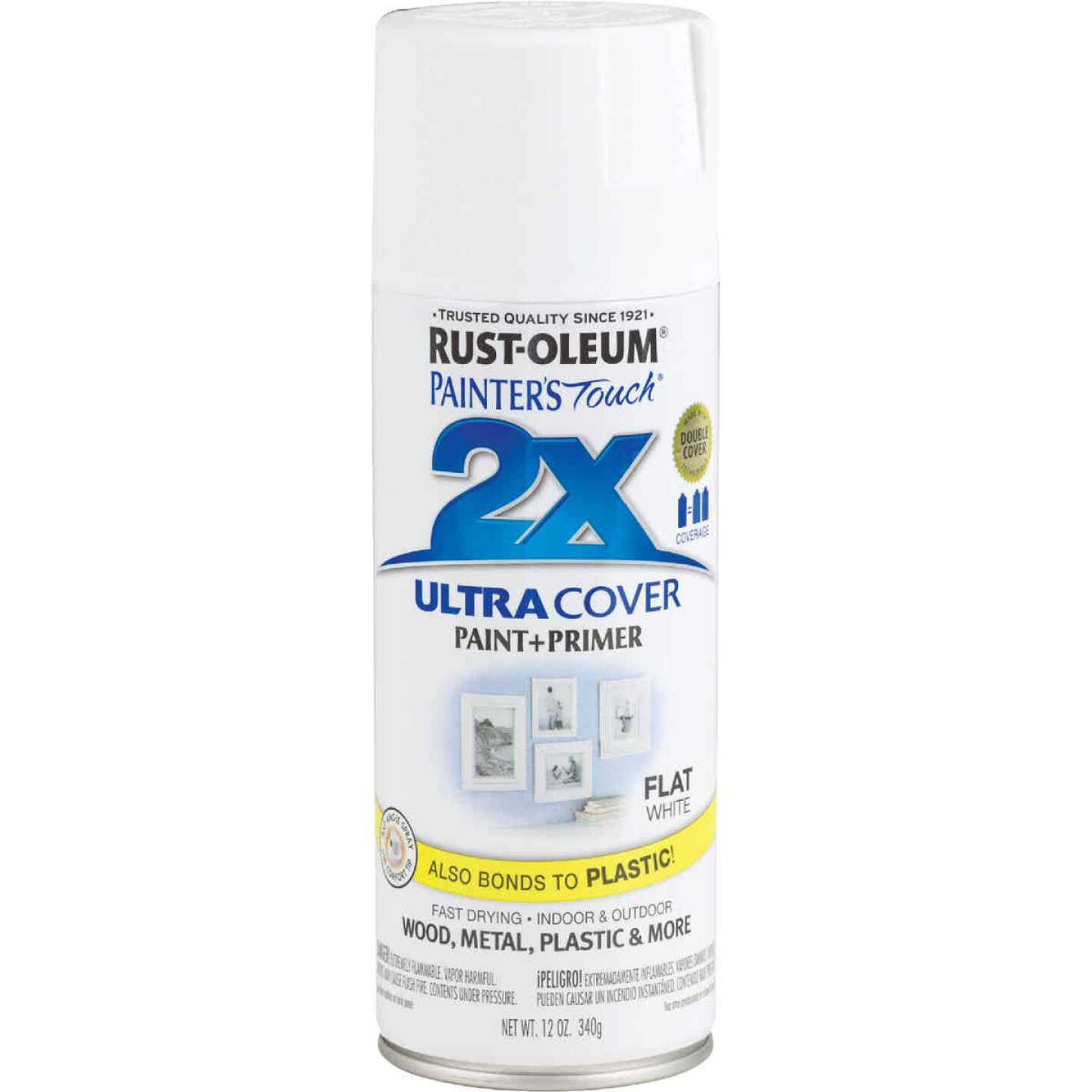 Discount π₯ Rust-Oleum Painter's Touch 2X Ultra Cover 12 Oz. Flat Paint + Primer Spray Paint, White π 4 Discount π₯ Rust-Oleum Painter's Touch 2X Ultra Cover 12 Oz. Flat Paint + Primer Spray Paint, White π - Image 2