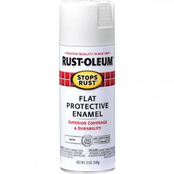 Coupon 🔔 Rust-Oleum Stops Rust White Flat 12 Oz. Anti-Rust Spray Paint ✨