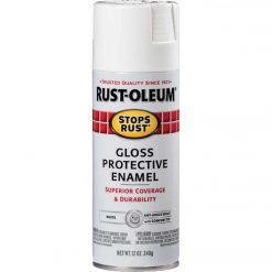 Cheap ⌛ Rust-Oleum Stops Rust Gloss White 12 Oz. Anti-Rust Spray Paint 🧨