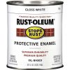Outlet 💯 Rust-Oleum Stops Rust Oil Based Gloss Protective Rust Control Enamel, White, 1 Qt. 🔥