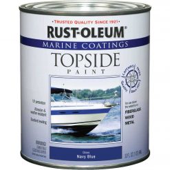 New 👍 Rust-Oleum Gloss Marine Boat Topside Paint, Navy Blue, 1 Qt. 🔥