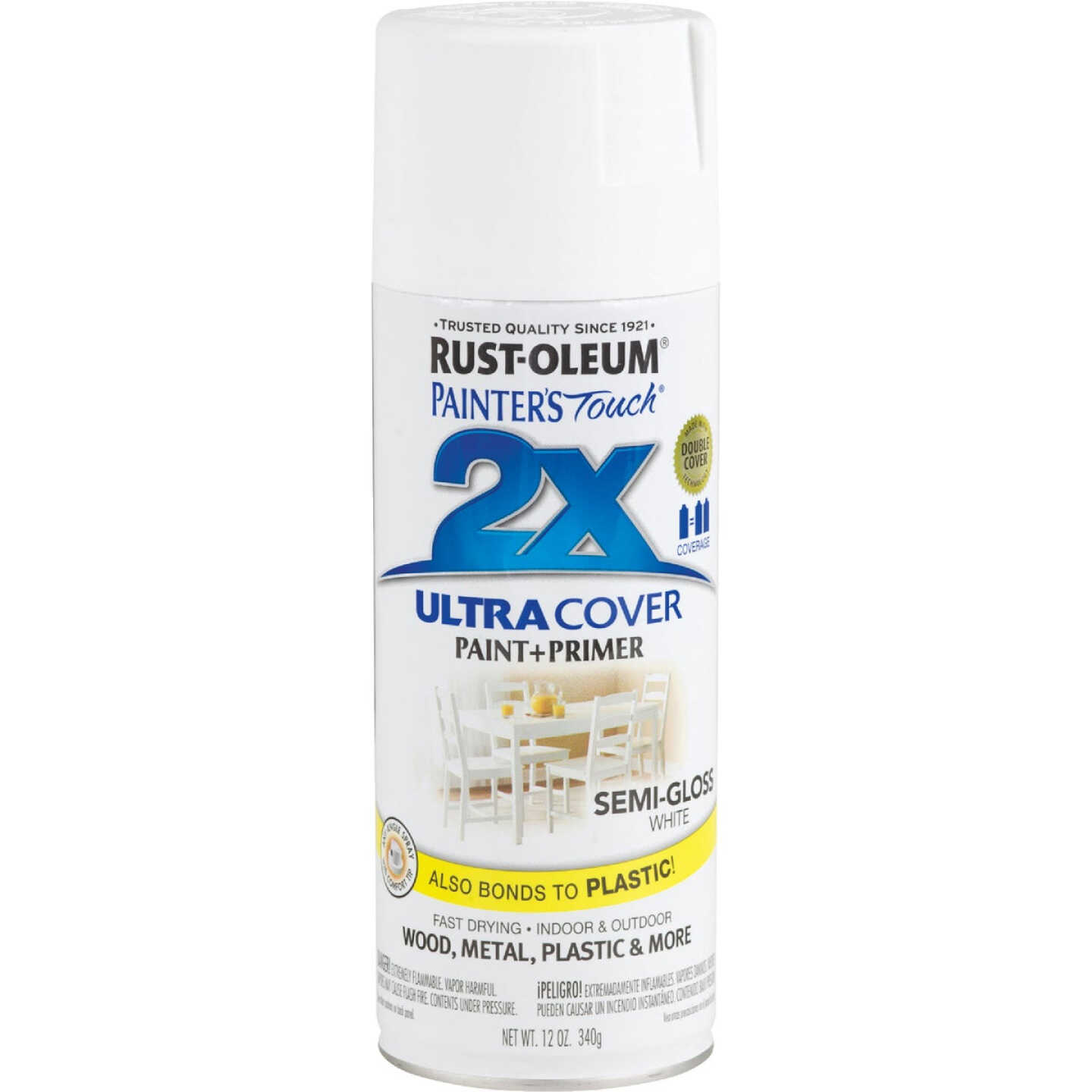 Discount π Rust-Oleum Painter's Touch 2X Ultra Cover 12 Oz. Semi-Gloss Paint + Primer Spray Paint, White βοΈ 4 Discount π Rust-Oleum Painter's Touch 2X Ultra Cover 12 Oz. Semi-Gloss Paint + Primer Spray Paint, White βοΈ - Image 2