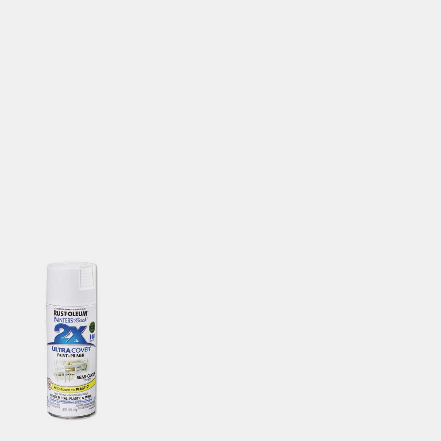 Discount π Rust-Oleum Painter's Touch 2X Ultra Cover 12 Oz. Semi-Gloss Paint + Primer Spray Paint, White βοΈ 3 Discount π Rust-Oleum Painter's Touch 2X Ultra Cover 12 Oz. Semi-Gloss Paint + Primer Spray Paint, White βοΈ