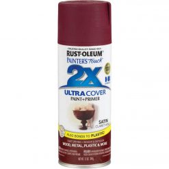 New 😉 Rust-Oleum Painter's Touch 2X Ultra Cover 12 Oz. Satin Paint + Primer Spray Paint, Claret Wine 😍 -Cheap Rust-Oleum Shop ItemImage 780711 q5x2o8 3fkk5c g9t5xp