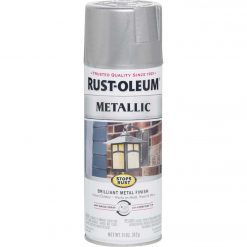 Cheap 🥰 Rust-Oleum Stops Rust 11 Oz. Metallic Satin Spray Paint, Silver 💯