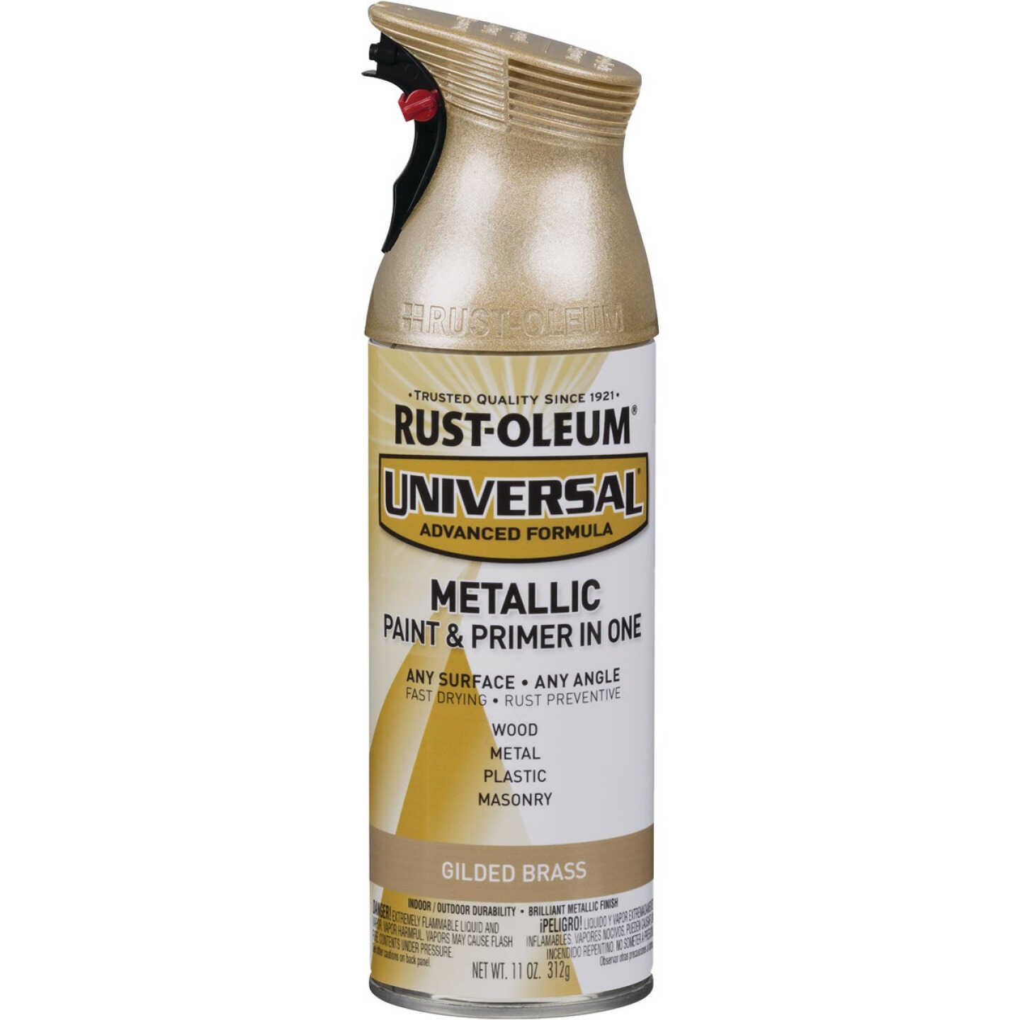 Budget π Rust-Oleum Universal 11 Oz. Metallic Gilded Brass Paint π 3 Budget π Rust-Oleum Universal 11 Oz. Metallic Gilded Brass Paint π