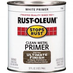 Buy 👏 Rust-Oleum Stops Rust Clean Metal Primer, White, 1 Qt. ✨