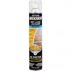 Buy ❤️ Rust-Oleum RockSolid 24 Oz. Turbo Spray System High Gloss Wet Look Lacquer Spray Sealer 🌟
