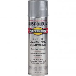 Outlet 😀 Rust-Oleum Professional 20 Oz. Flat Galvanizing Compound Spray Paint, Bright Galvanized 😉