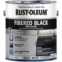 Best deal 🎉 Rust-Oleum 350 1 Gal. Fibered Black Roof 🧥 Coating 😀