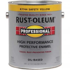 Outlet 🎁 Rust-Oleum Professional Oil-Based Gloss VOC Formula Rust Control Enamel, Safety Yellow, 1 Gal. ⭐