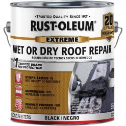 Promo 🥰 Rust-Oleum 1 Gal. Black Extreme Wet Or Dry Roof Repair 😉