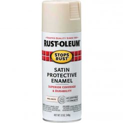 Coupon 🥰 Rust-Oleum Stops Rust Decor 12 Oz. Satin Spray Paint, Shell White 🛒