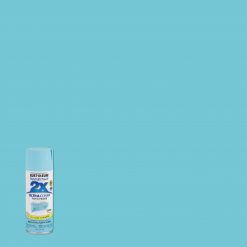 Discount 🎉 Rust-Oleum Painter's Touch 2X Ultra Cover 12 Oz. Satin Paint + Primer Spray Paint, Aqua 🛒