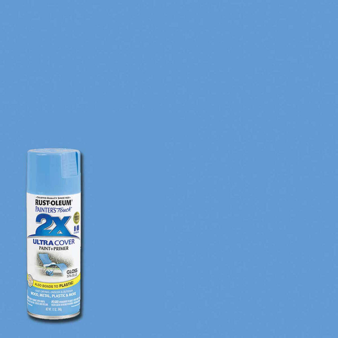Best deal π₯° Rust-Oleum Painter's Touch 2X Ultra Cover 12 Oz. Gloss Paint + Primer Spray Paint, Spa Blue π― 3 Best deal π₯° Rust-Oleum Painter's Touch 2X Ultra Cover 12 Oz. Gloss Paint + Primer Spray Paint, Spa Blue π―