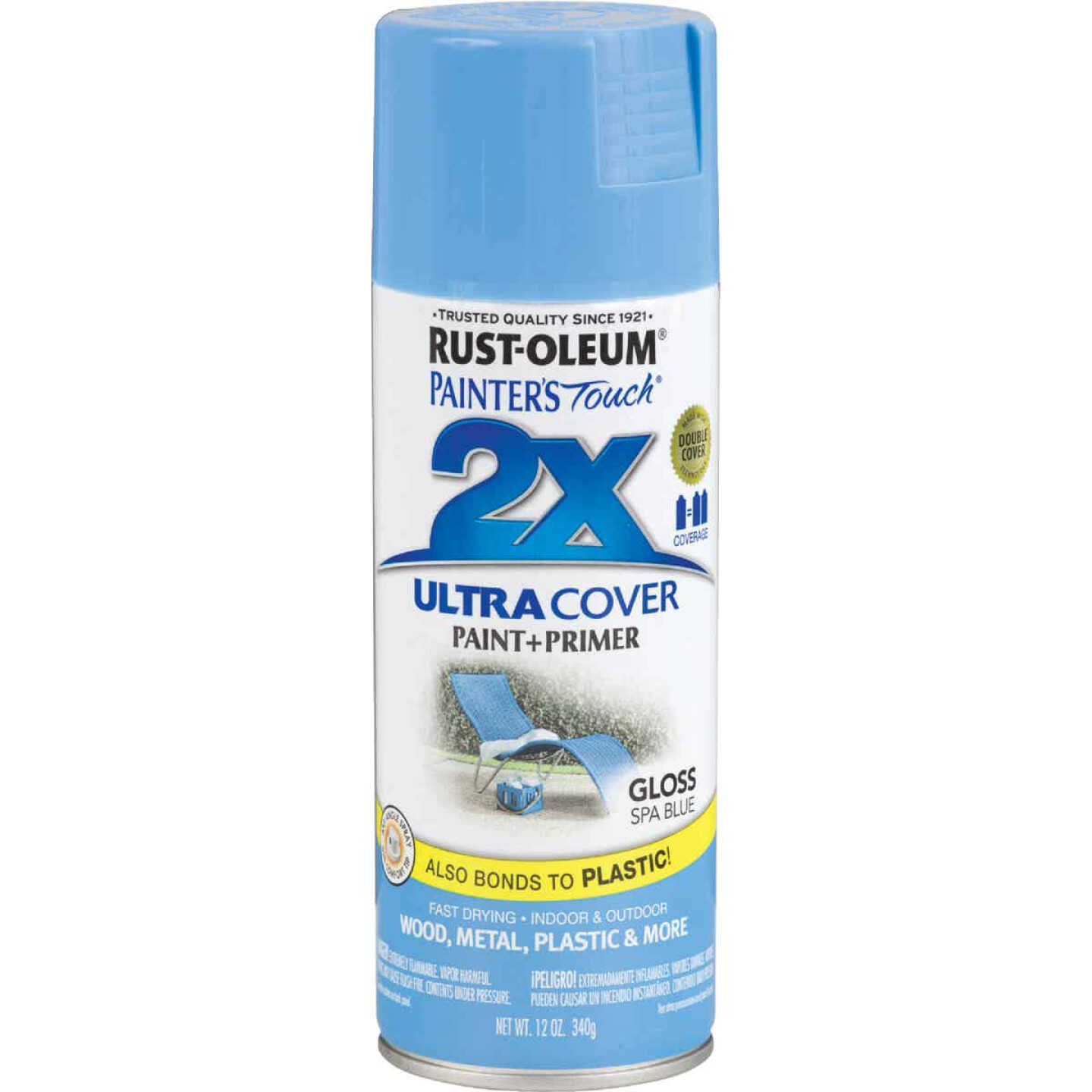 Best deal π₯° Rust-Oleum Painter's Touch 2X Ultra Cover 12 Oz. Gloss Paint + Primer Spray Paint, Spa Blue π― 4 Best deal π₯° Rust-Oleum Painter's Touch 2X Ultra Cover 12 Oz. Gloss Paint + Primer Spray Paint, Spa Blue π― - Image 2