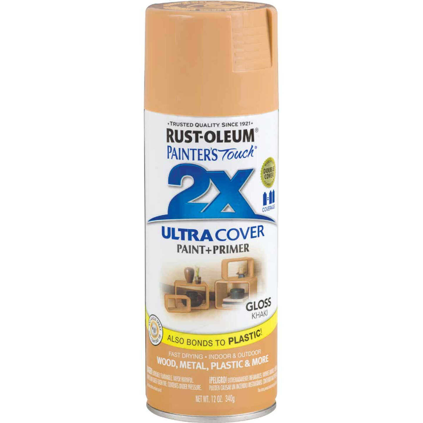 Hot Sale π Rust-Oleum Painter's Touch 2X Ultra Cover 12 Oz. Gloss Paint + Primer Spray Paint, Khaki π₯° 4 Hot Sale π Rust-Oleum Painter's Touch 2X Ultra Cover 12 Oz. Gloss Paint + Primer Spray Paint, Khaki π₯° - Image 2