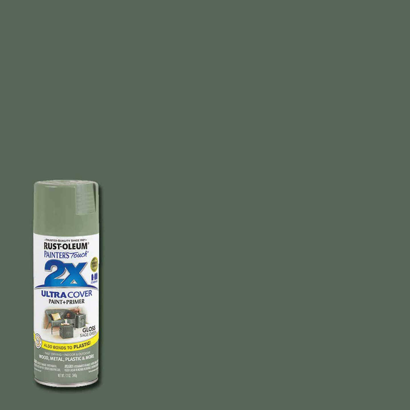 Cheapest π Rust-Oleum Painter's Touch 2X Ultra Cover 12 Oz. Gloss Paint + Primer Spray Paint, Sage Green π 3 Cheapest π Rust-Oleum Painter's Touch 2X Ultra Cover 12 Oz. Gloss Paint + Primer Spray Paint, Sage Green π